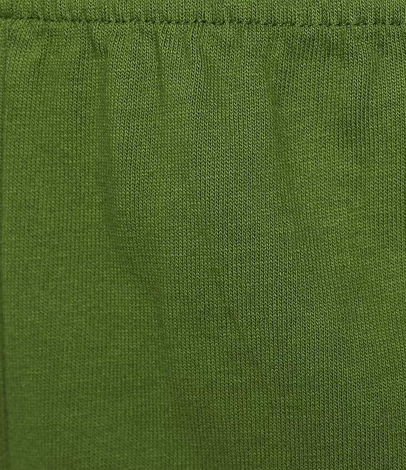 Bryn Walker Cotton Jersey Elastic Waist Straight Leg Crop Pants Product Image