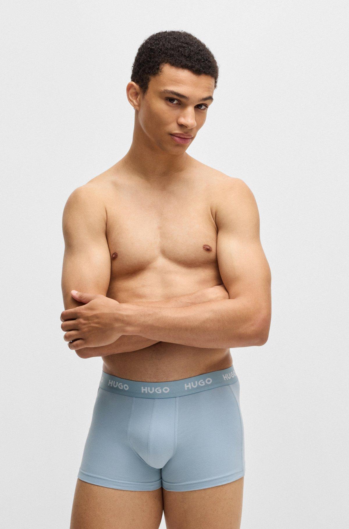 Three-pack of trunks in stretch cotton Product Image