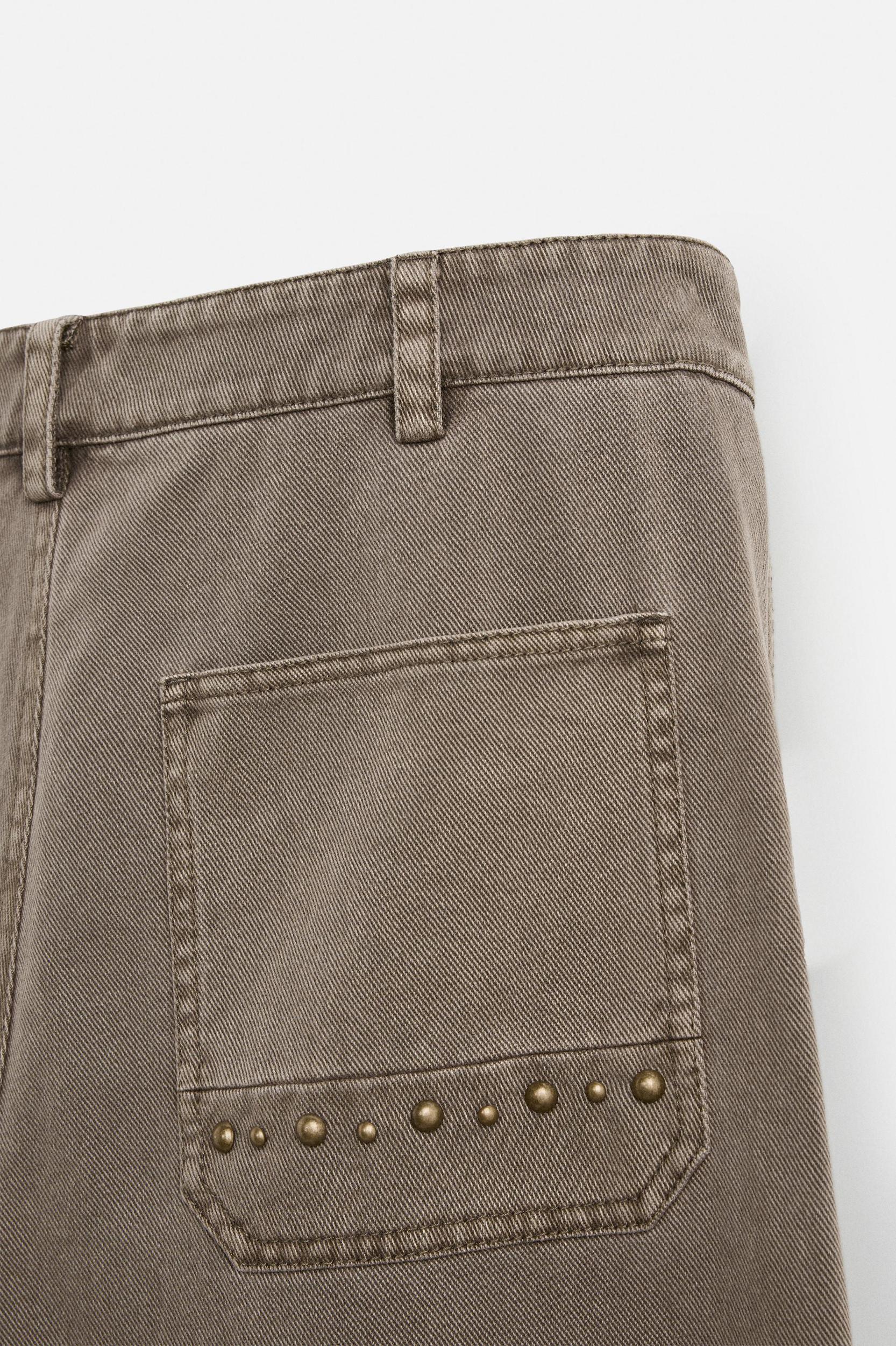 RELAXED FIT STUDDED PANTS Product Image