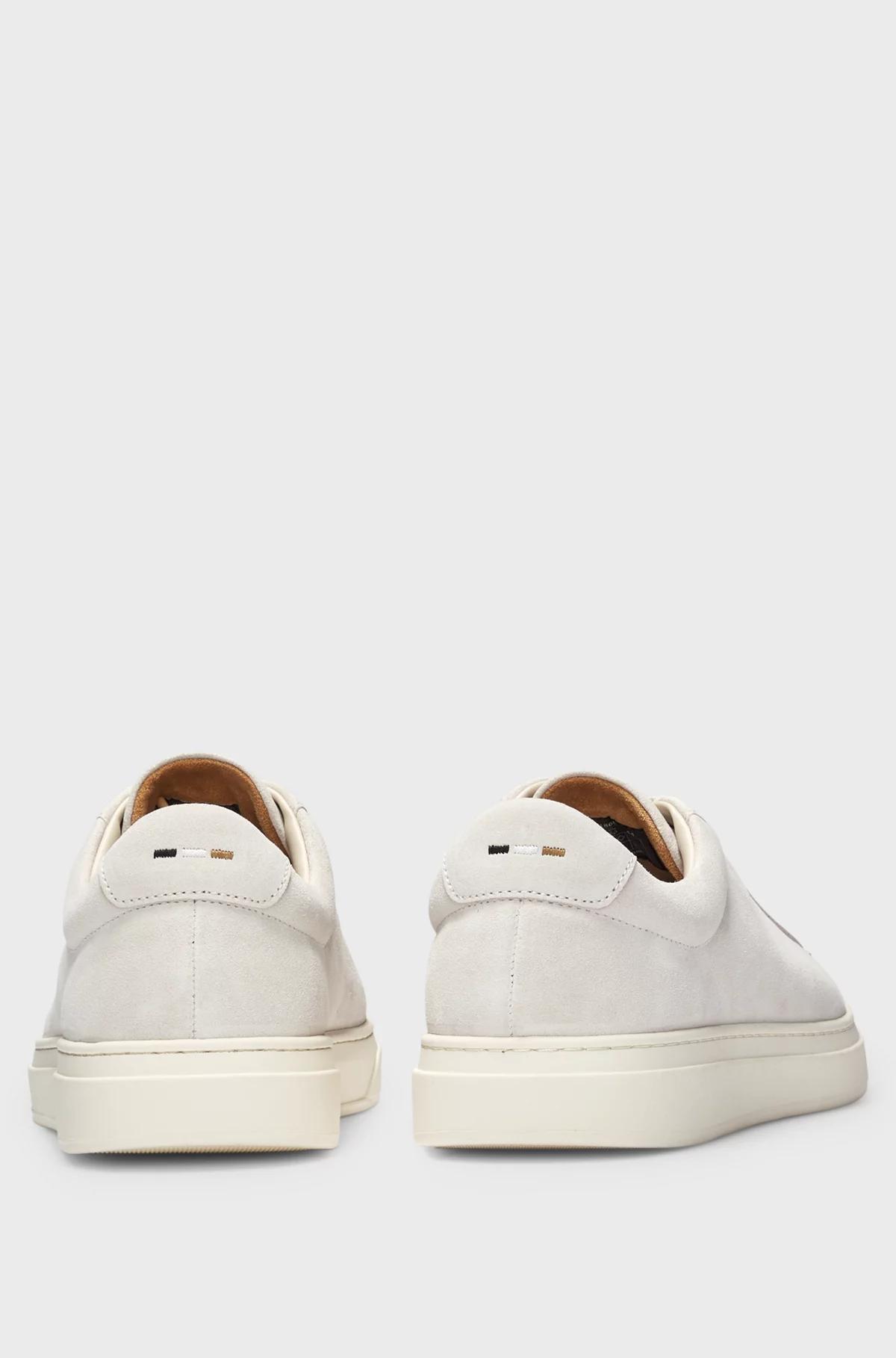 Boss Suede Trainers with Rubber Outsole Product Image