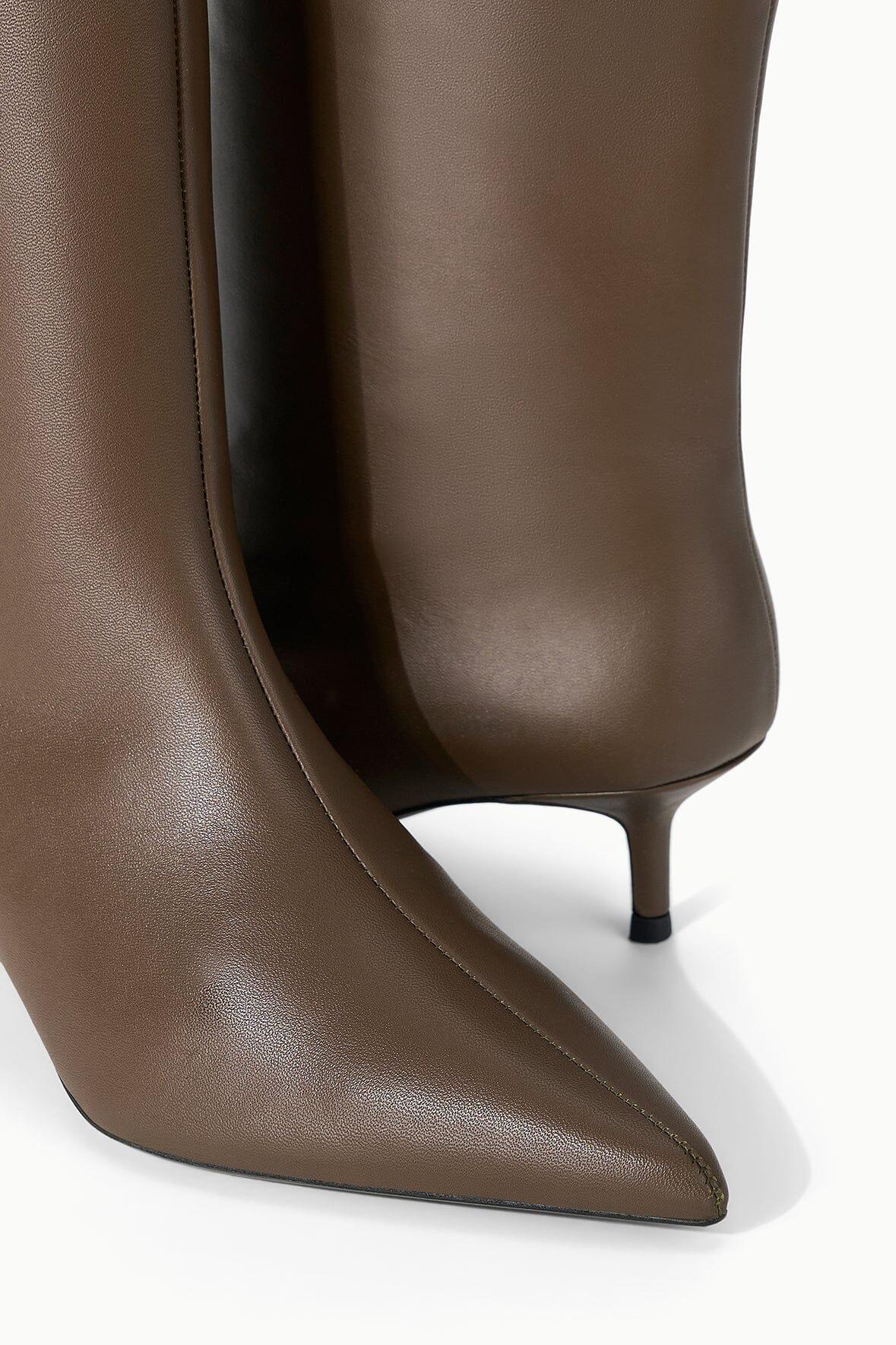 SEBASTIAN KITTEN HEEL BOOT | TRUFFLE Product Image