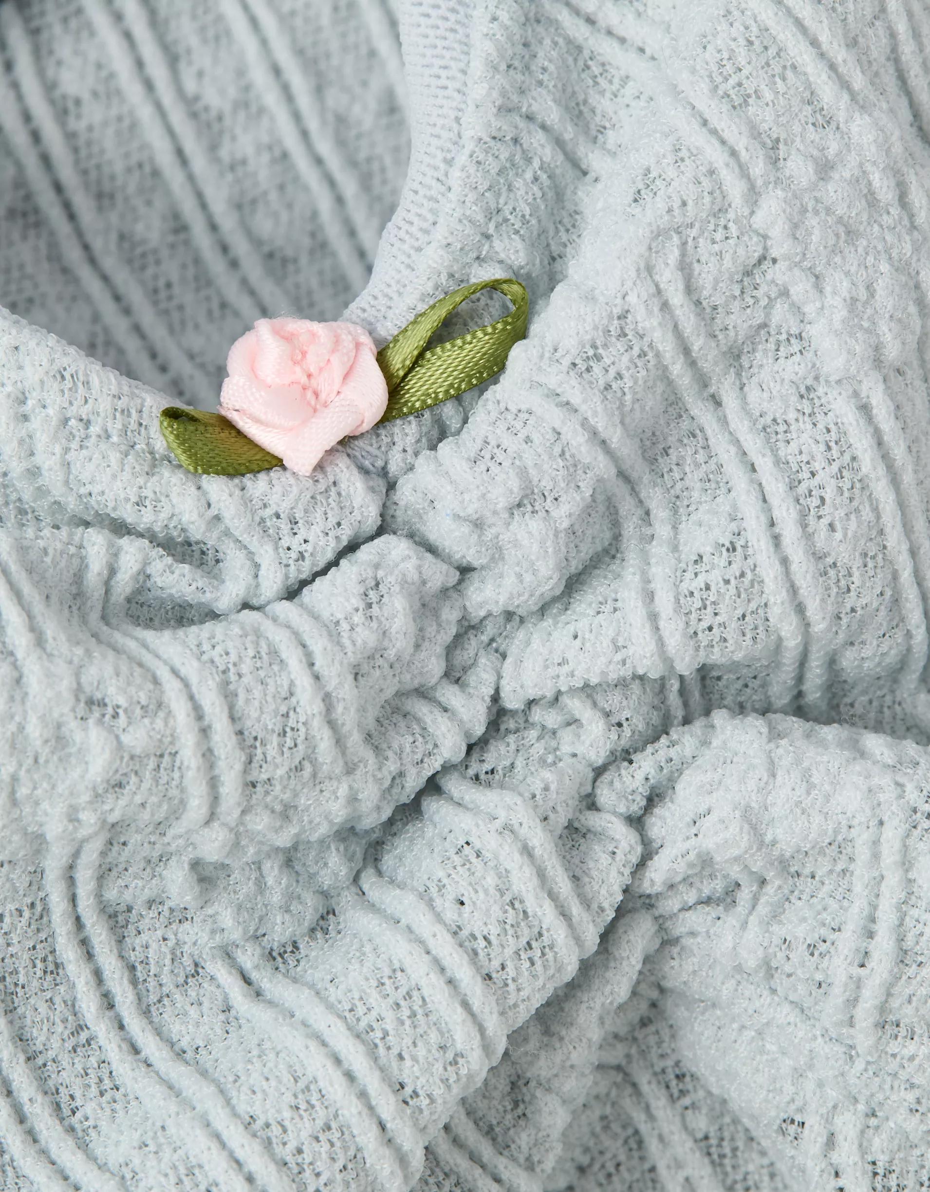 AE Cinched Lace Tank Top Product Image