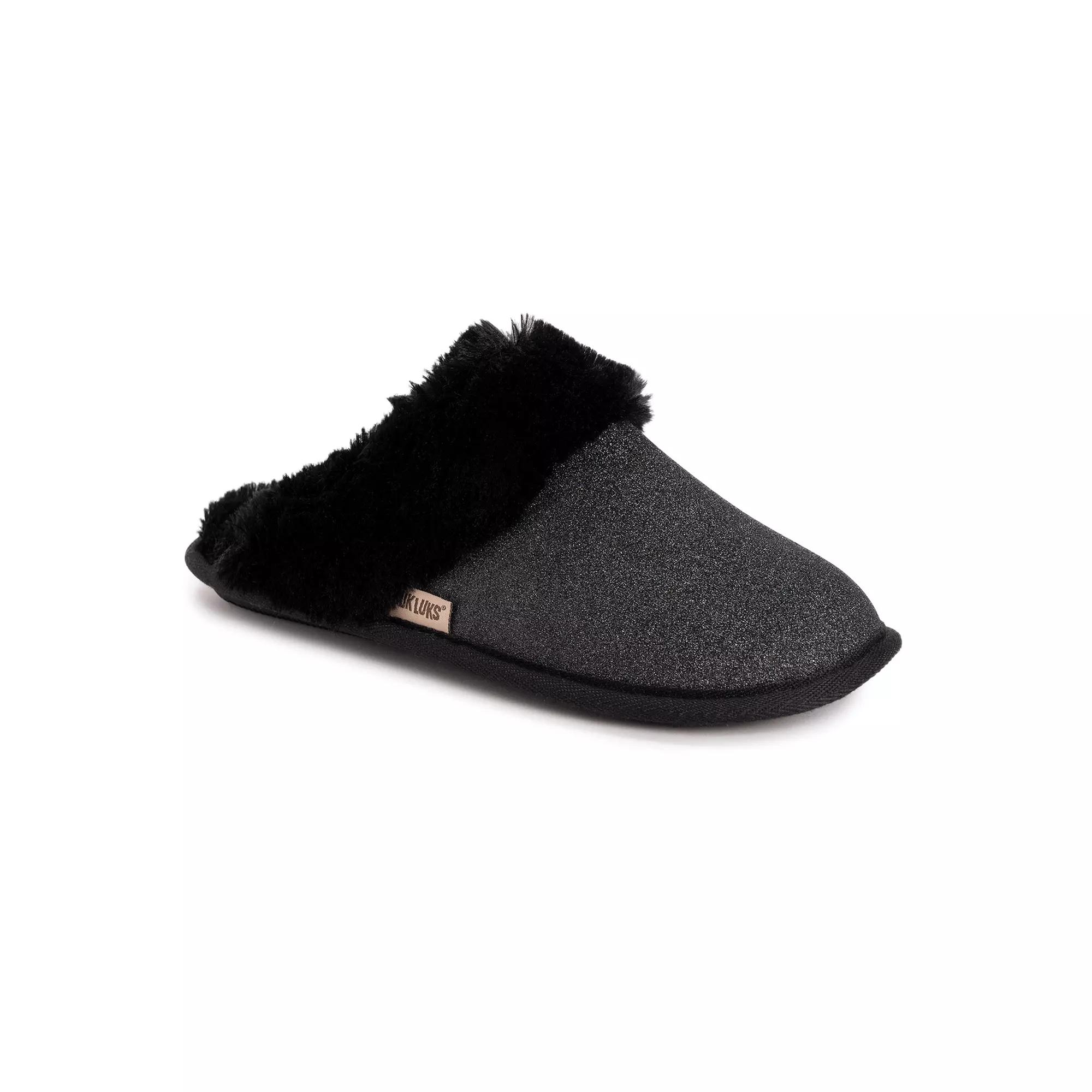 MUK LUKS Women's Angled Sparkle Scuff Slippers,  Product Image