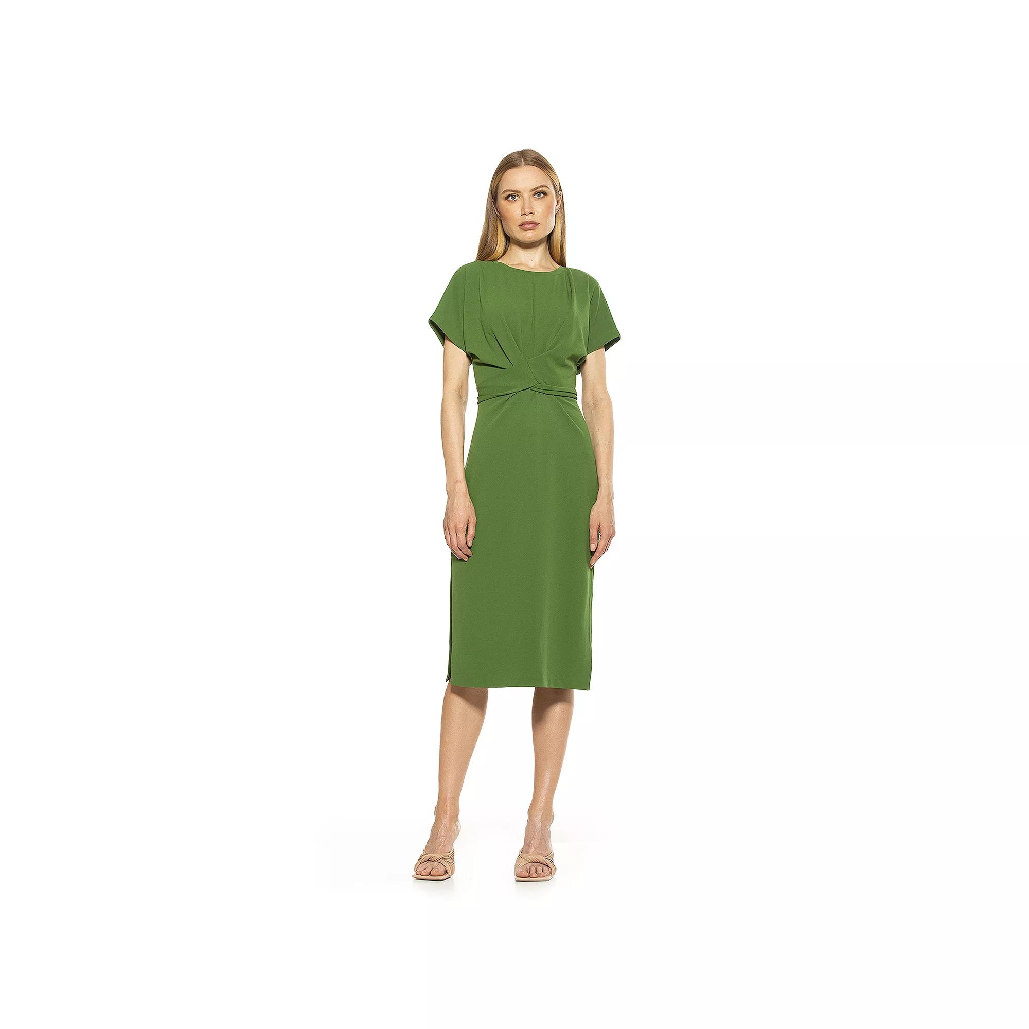 Women's ALEXIA ADMOR Knot-Waist Midi Shift Dress,  Product Image