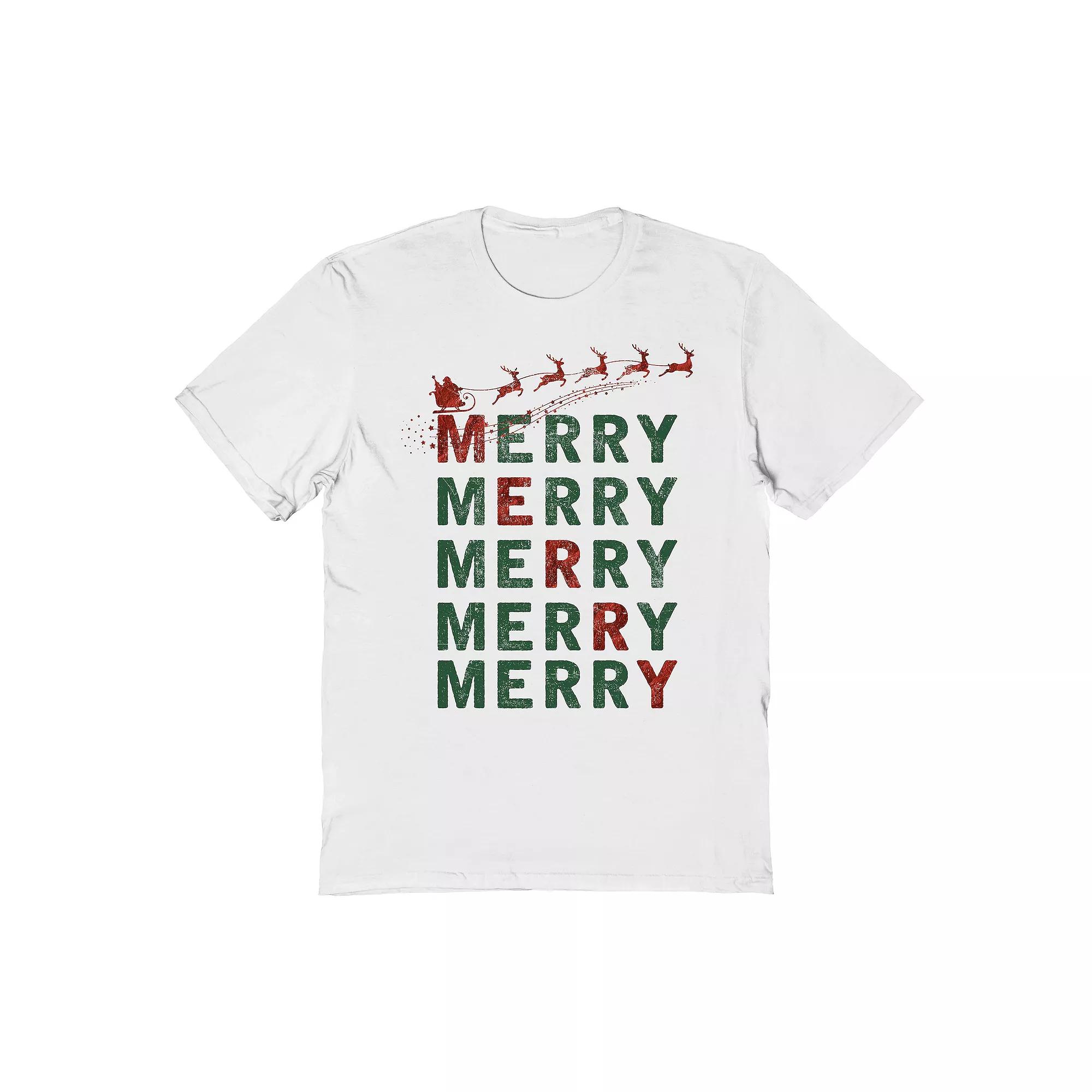 Men's Merry Stack Graphic Tee, Adult Unisex,  Product Image
