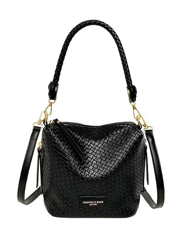 Split-Joint Woven Zipper Bags Product Image