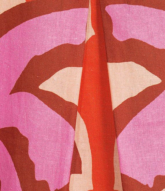 CROSBY by Mollie Burch Iker Coordinating Cotton Linen Blend Short Sleeve Button Front Box Top Product Image