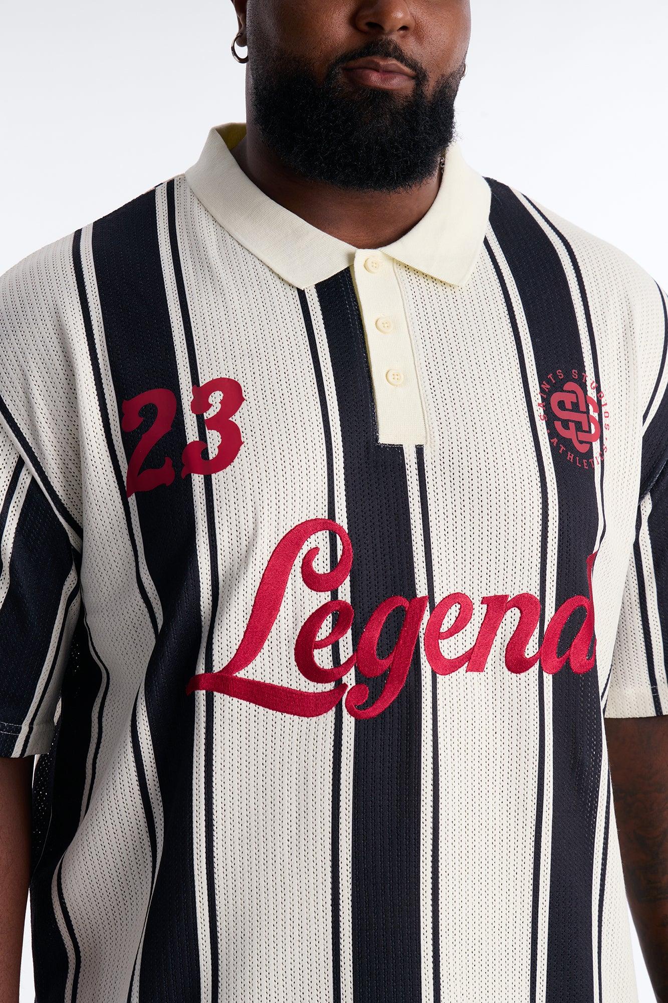 Legends 23 Short Sleeve Polo - Black Male Product Image
