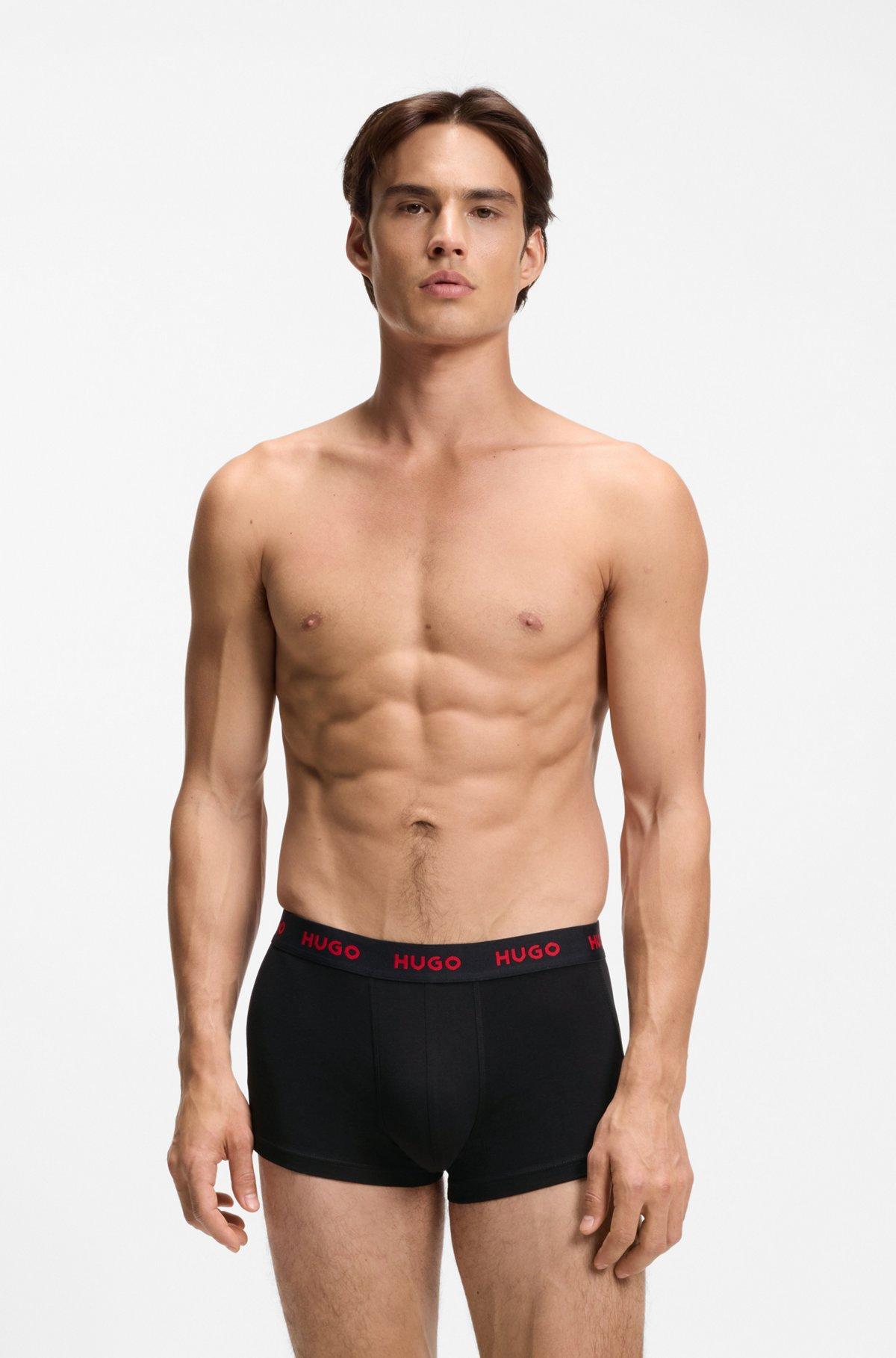 Three-pack trunks with jacquard logo waistband Product Image
