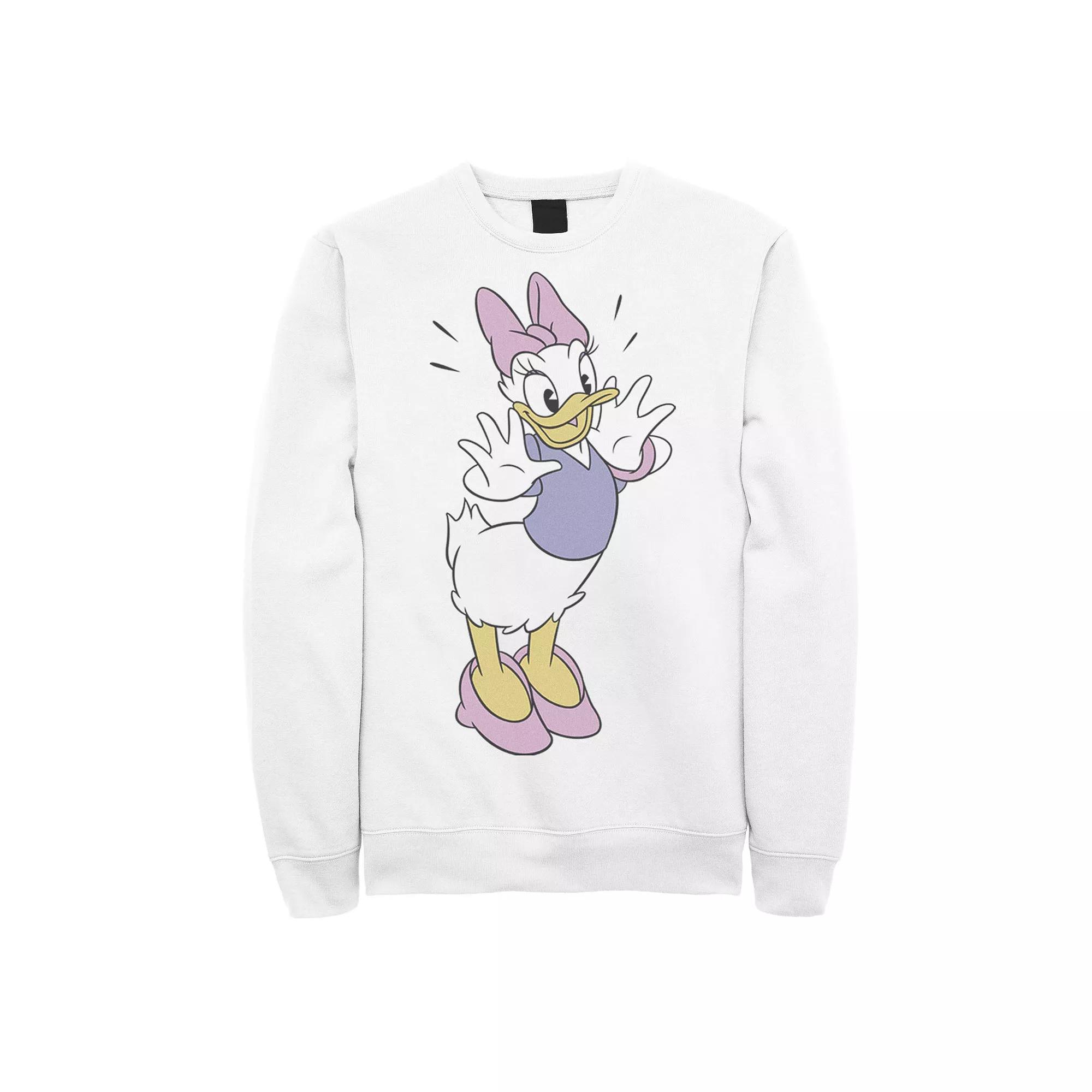 Disney's Daisy Duck Ecstatic Pose Portrait Men's Sweatshirt,  Product Image
