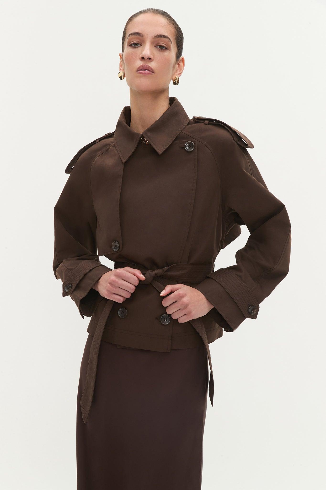 Mineral Cropped Trench Product Image