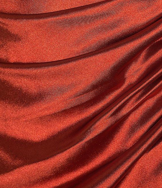 GB Social Halter Neck Satin Mini Dress Product Image