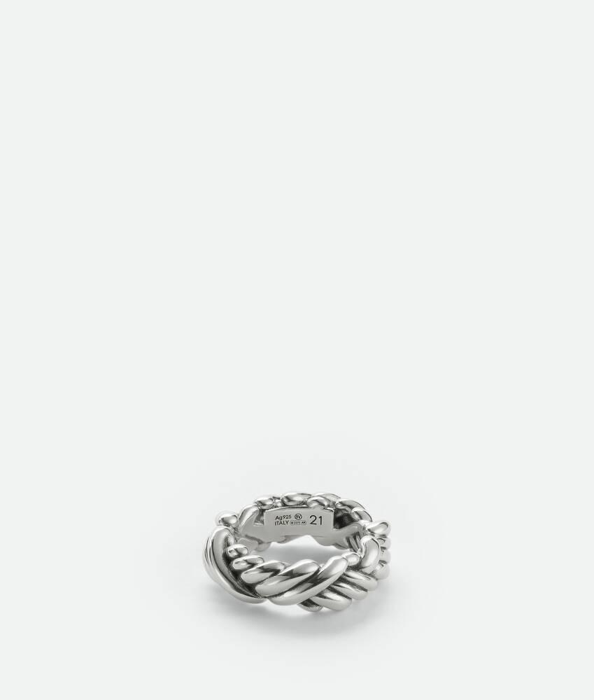 Men's Intreccio Ring in Silver Product Image