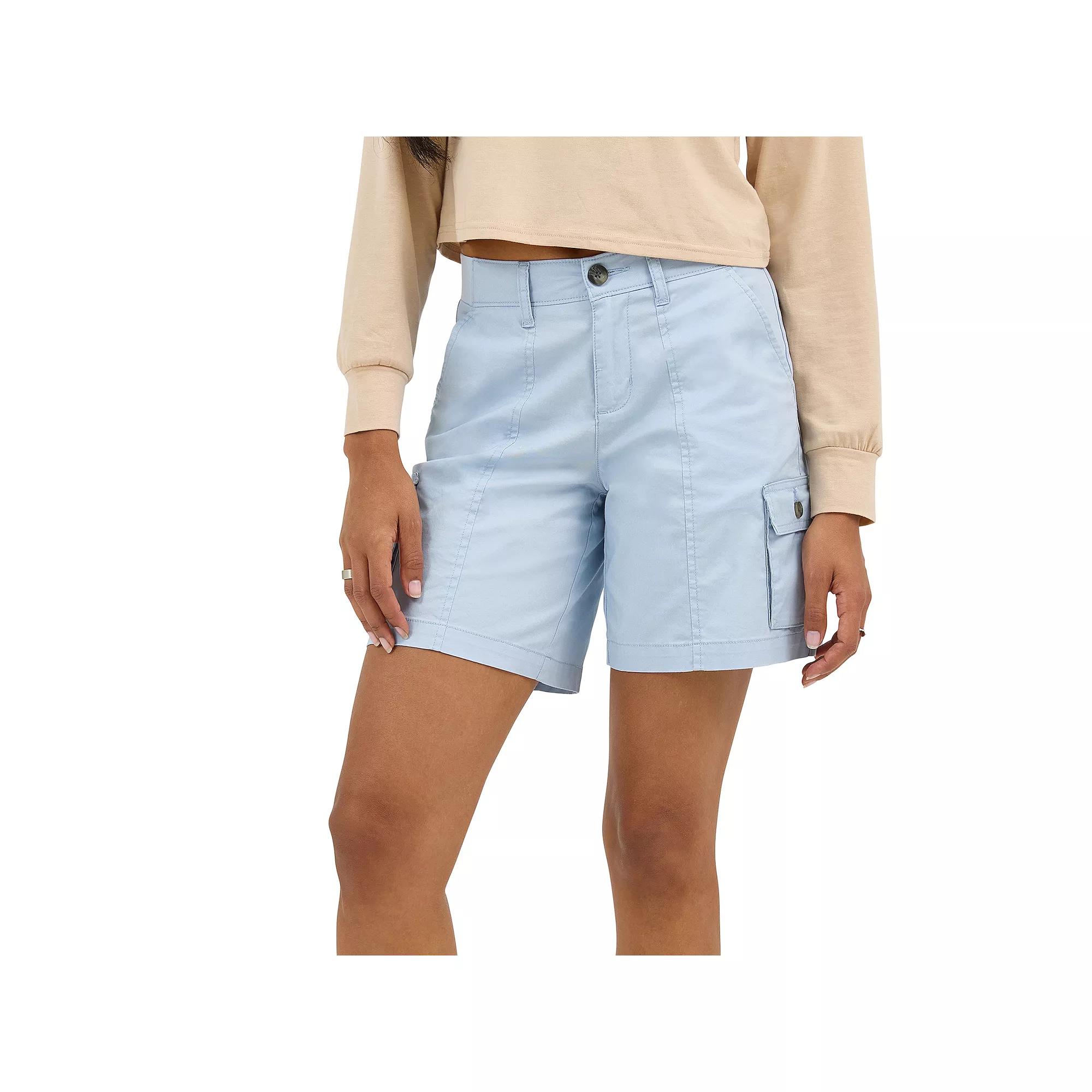 Women's Lee® Ultra Lux FLEX TO GO Cargo Shorts, Size: 8, Shy Blue Product Image