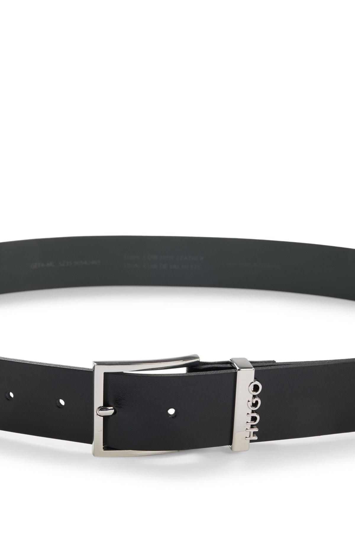 Italian-leather belt with logo-trimmed keeper Product Image