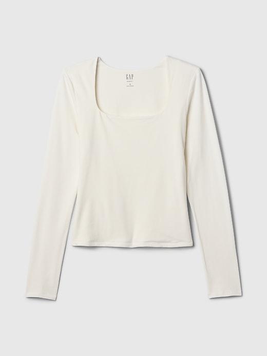 CloseKnit Jersey Square-Neck Top Product Image