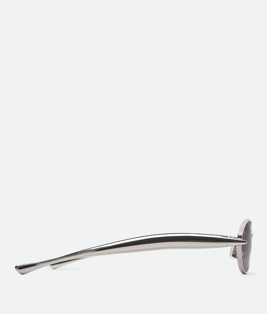 Sardine Oval Sunglasses in Silver/grey Product Image