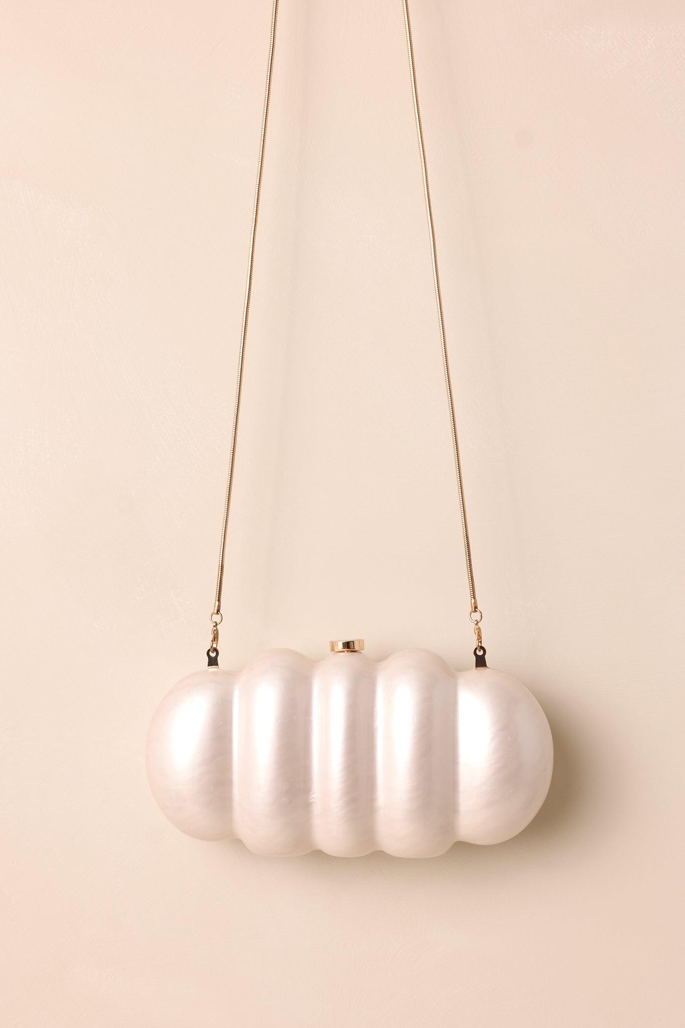 Fallen Halo Ivory Pearlescent Clutch Product Image