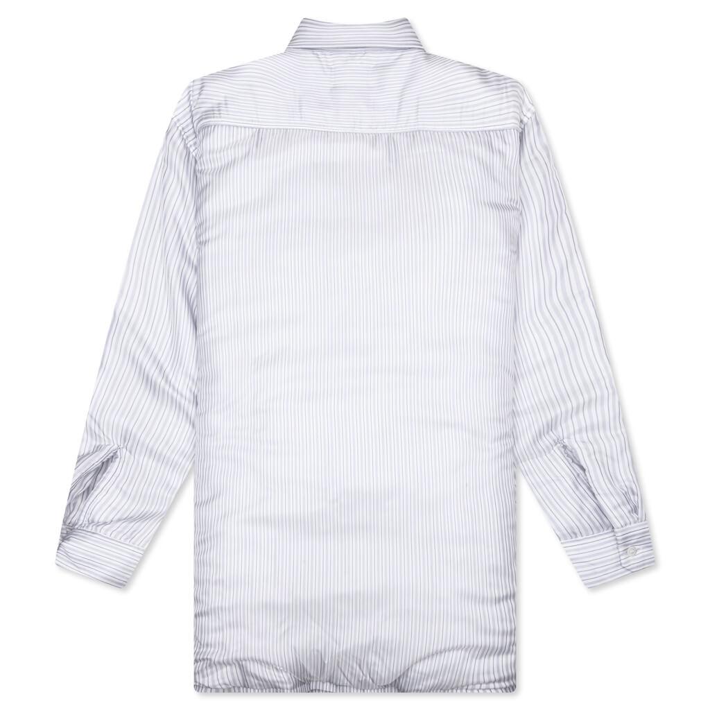 Padded Stripe L/S Shirt - Blue Male Product Image