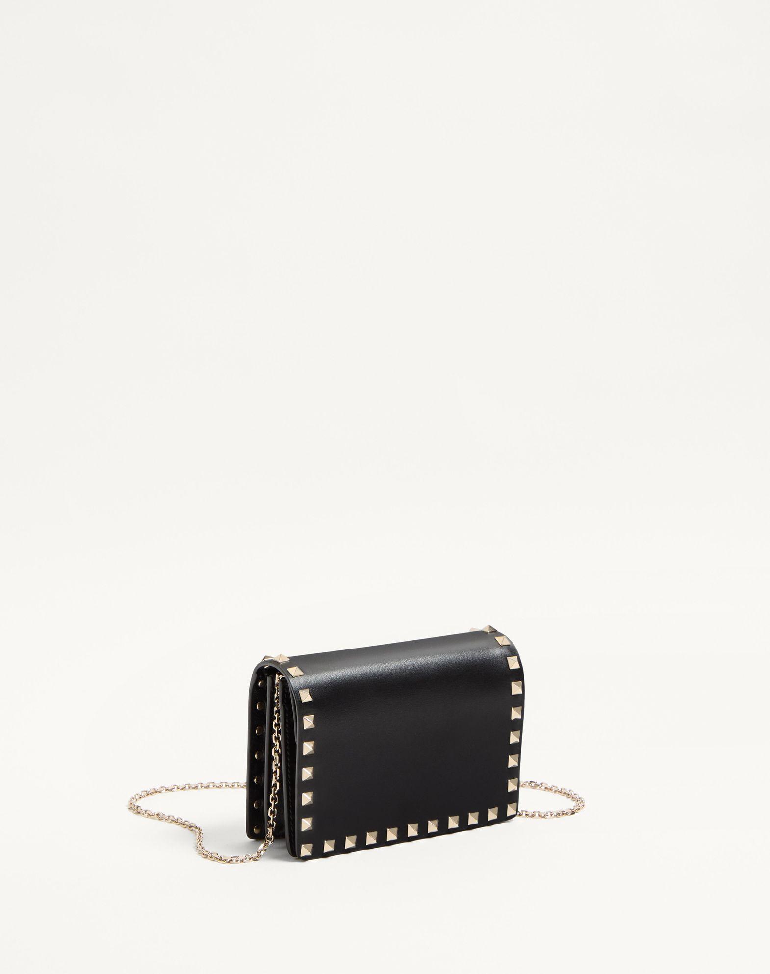 Rockstud Calfskin Chain Pouch  Product Image