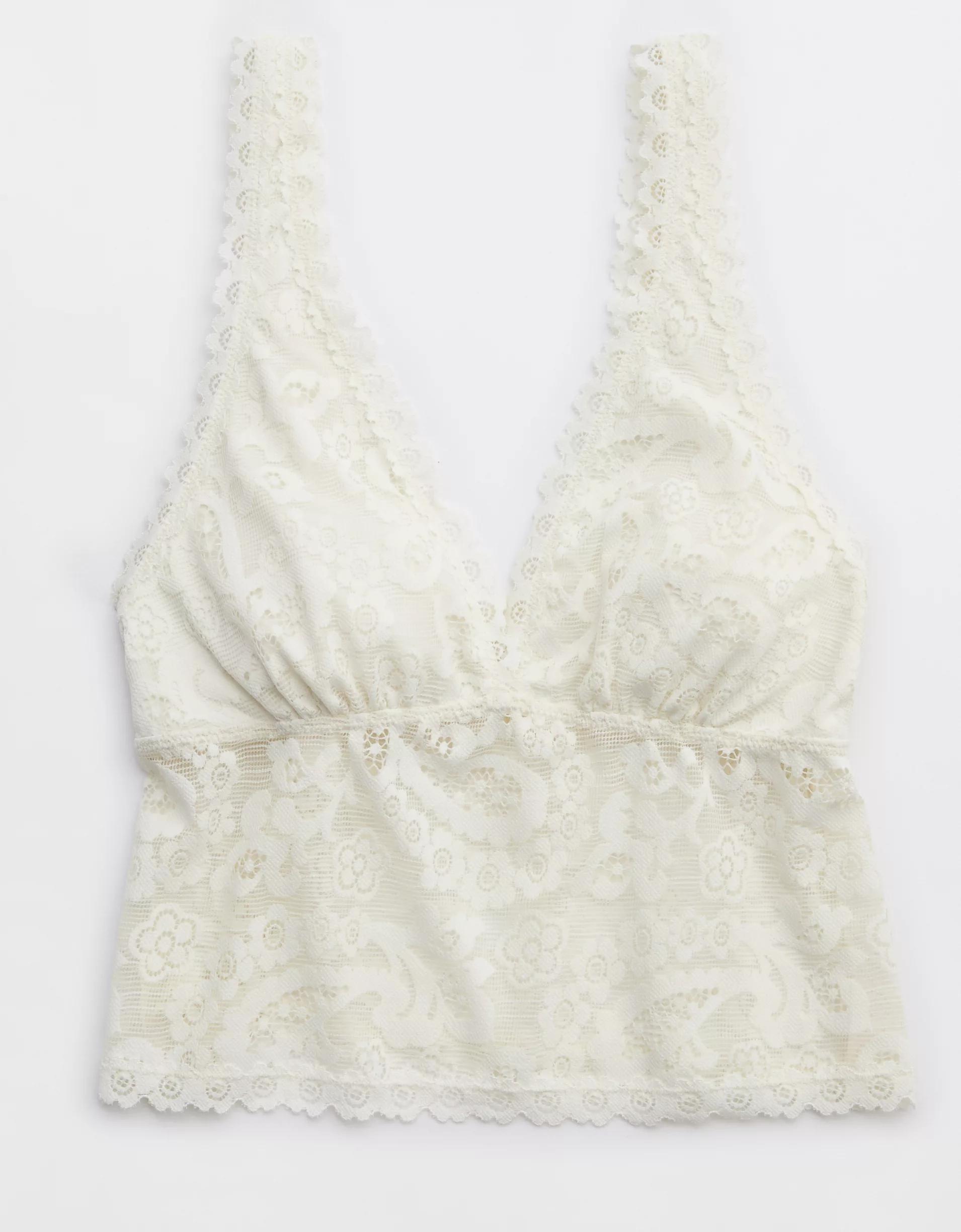 Show Off Paisley Lace Padded Plunge Tank Top Product Image