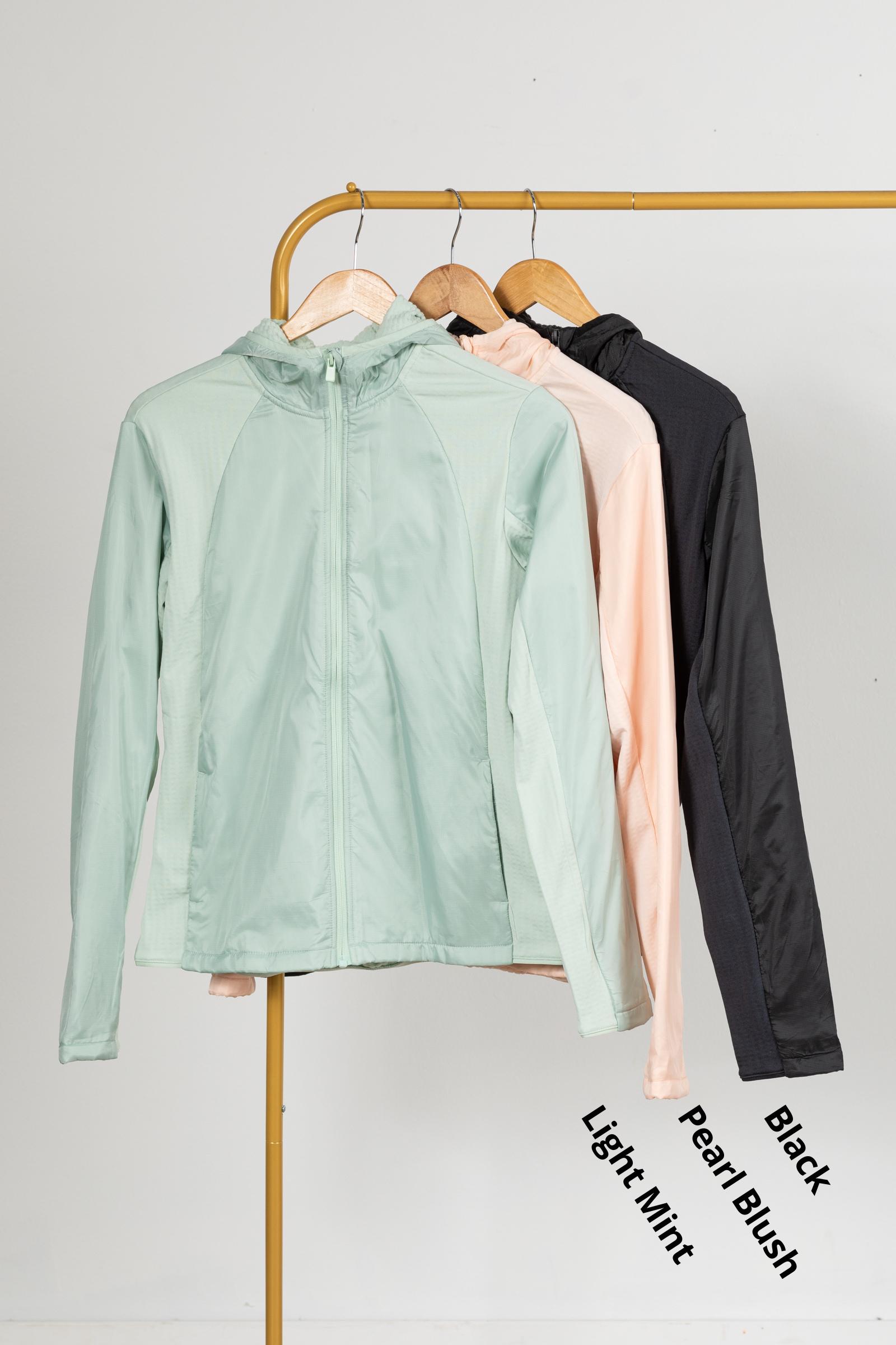 Solid Jacquard Fleece Active Jacket Product Image