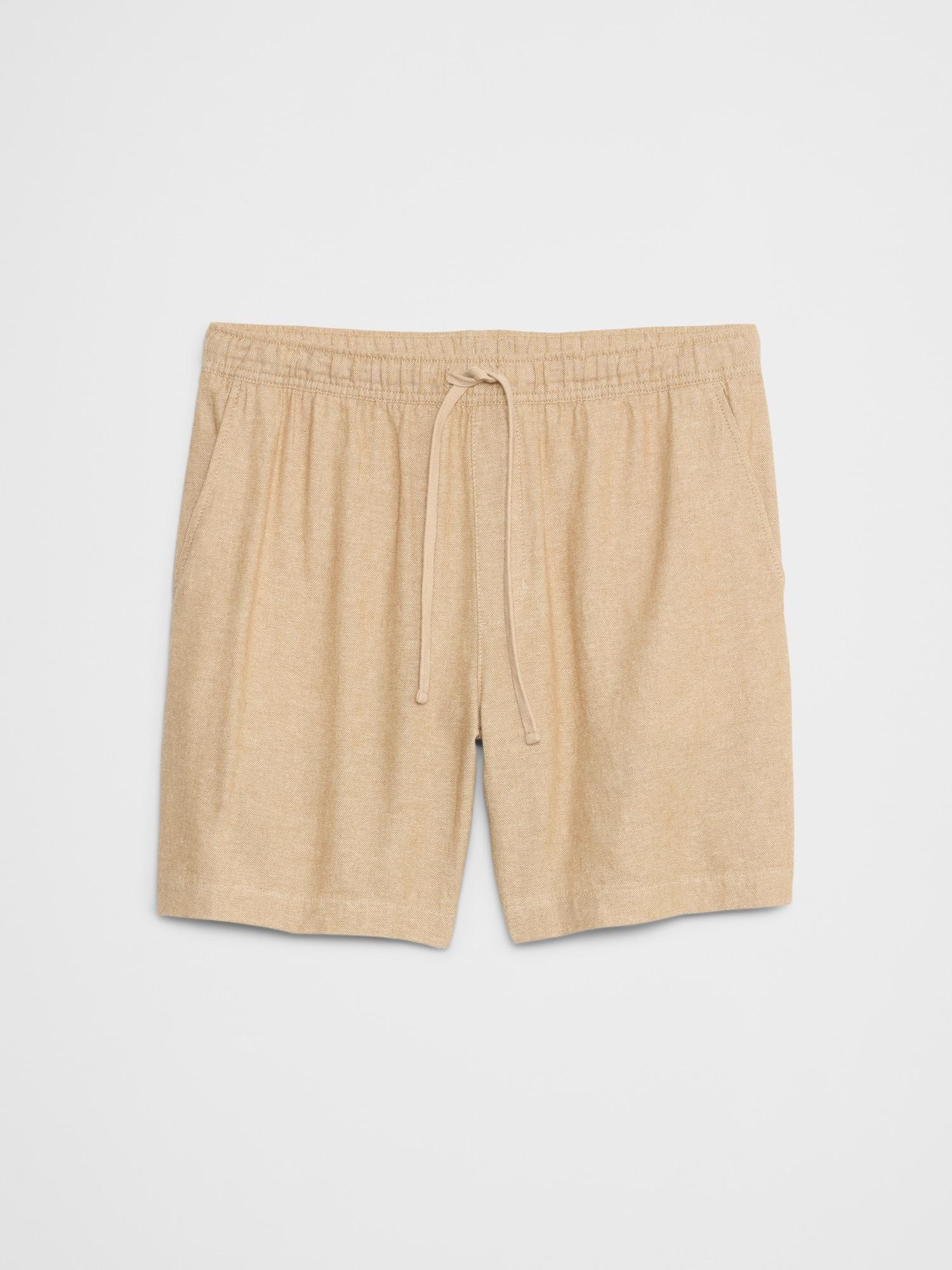 7" Linen-Blend Deck Short Product Image