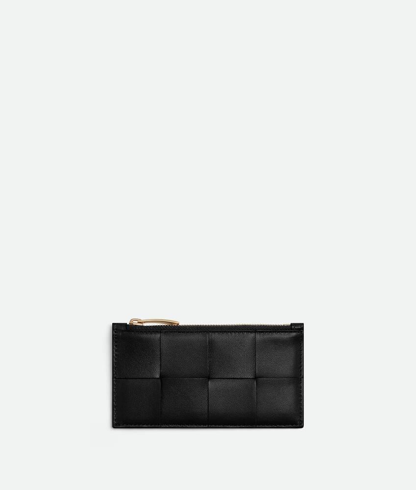 Women's Cassette Zipped Card Case in Black Product Image