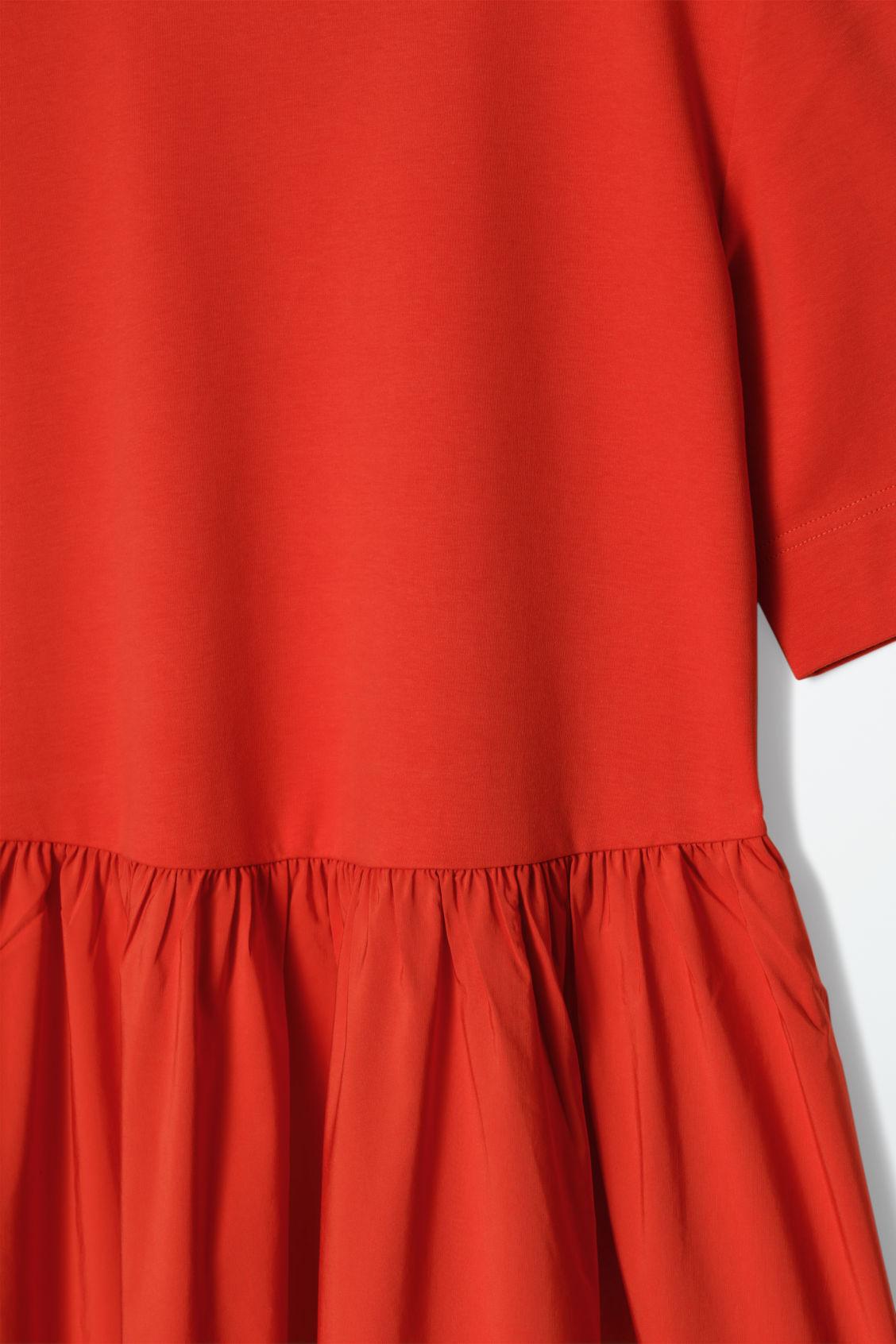 CONTRAST-PANEL MIDI DRESS Product Image