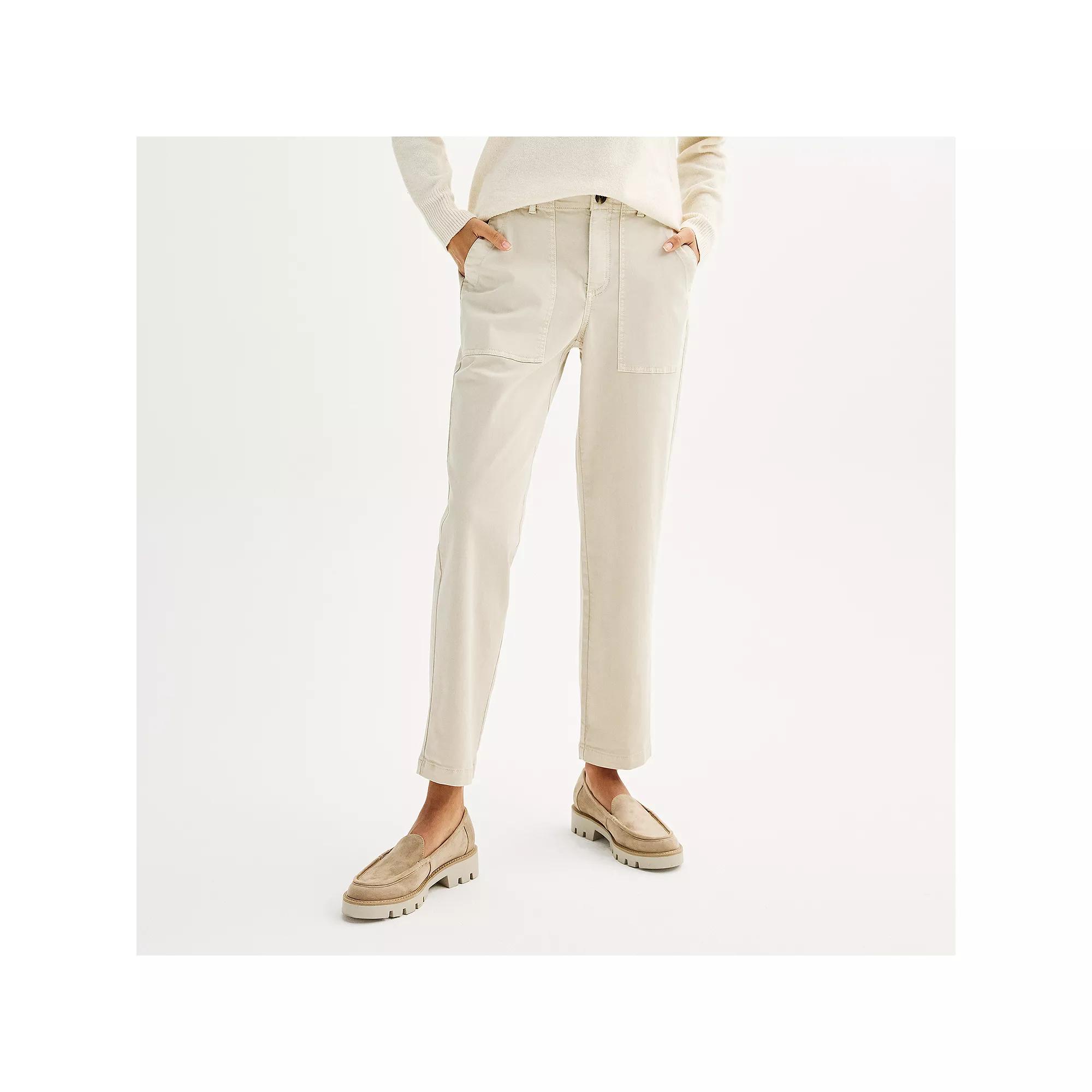 Women's Sonoma Goods For Life® Utility Straight Leg Pants, Size: Large, Nightlife Gray Product Image