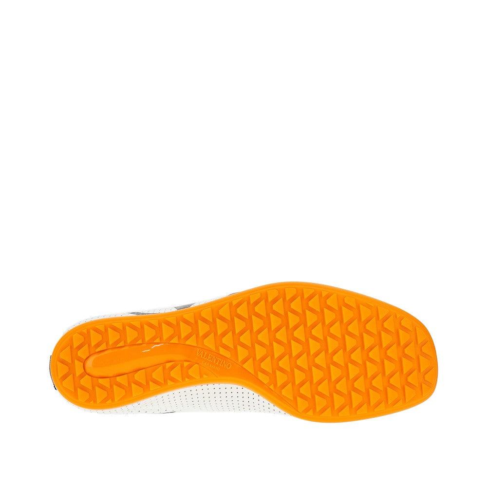 VALENTINO GARAVANI Chromathon Low-top Sneakers In Perforated Leather In Multi Product Image