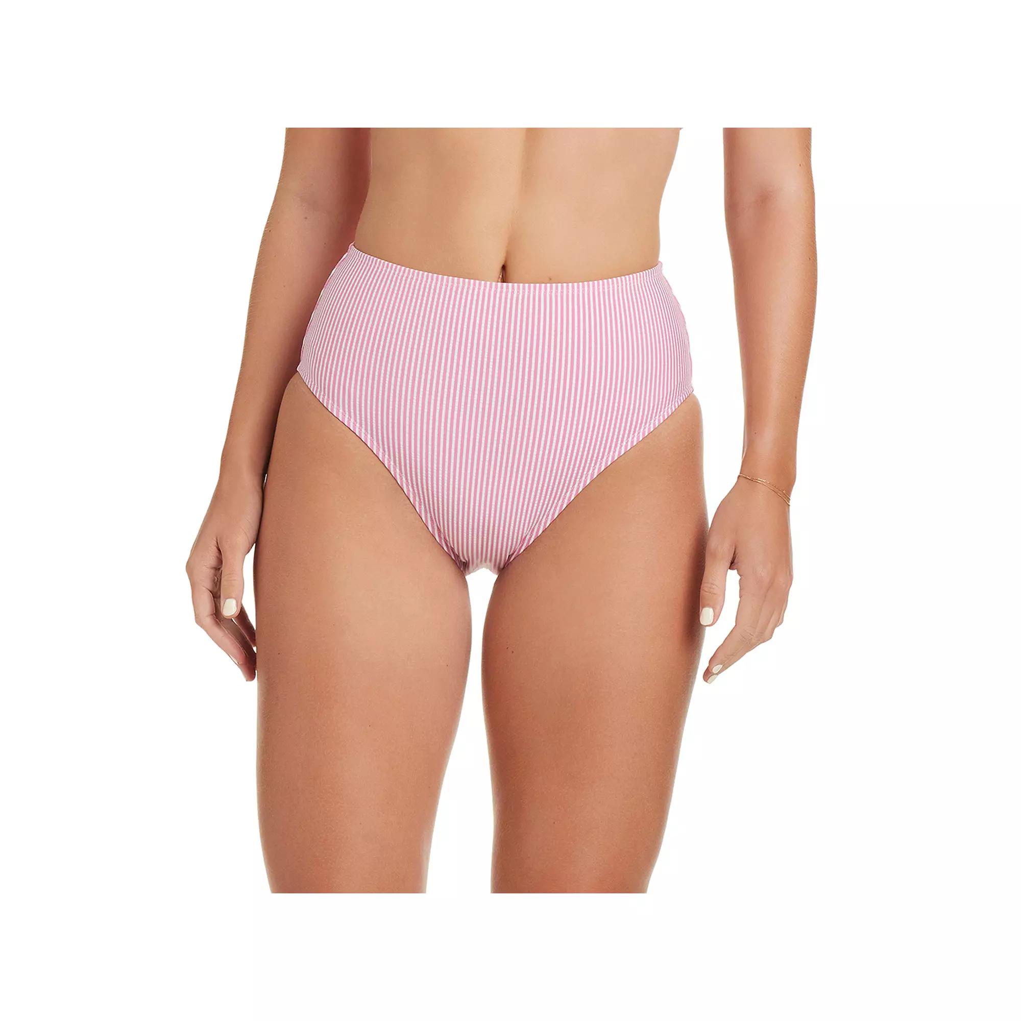 Women's Draper James Striped High-Waist Swim Bottoms,  Product Image