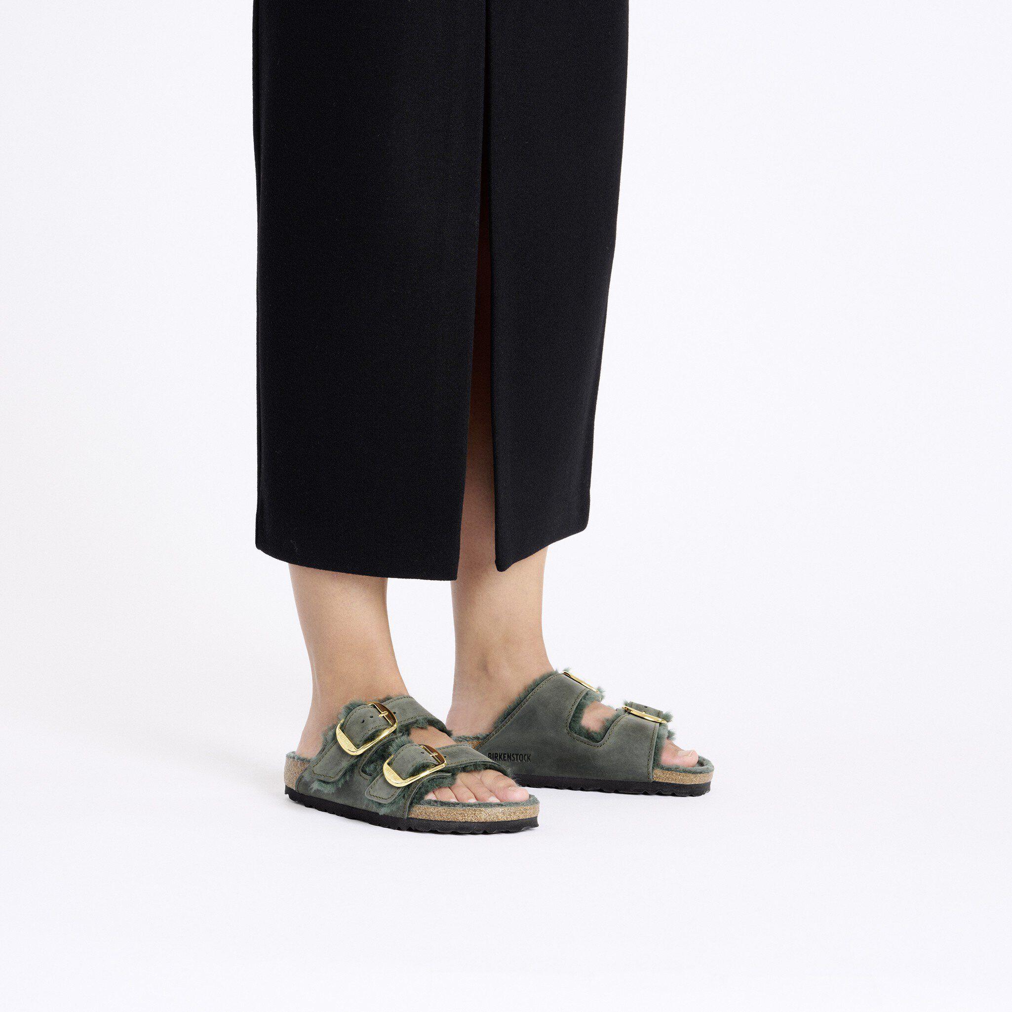 Arizona Big Buckle Shearling Natural Leather Oiled Product Image