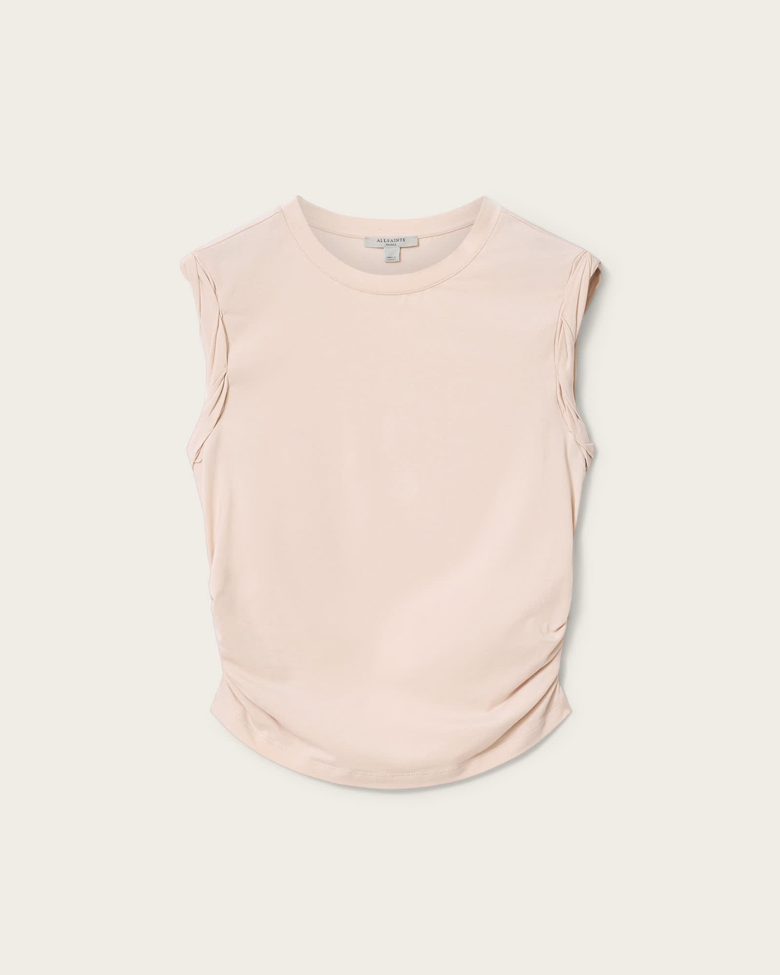 West Sleeveless Tank Top CRYSTAL PINK | ALLSAINTS US Product Image