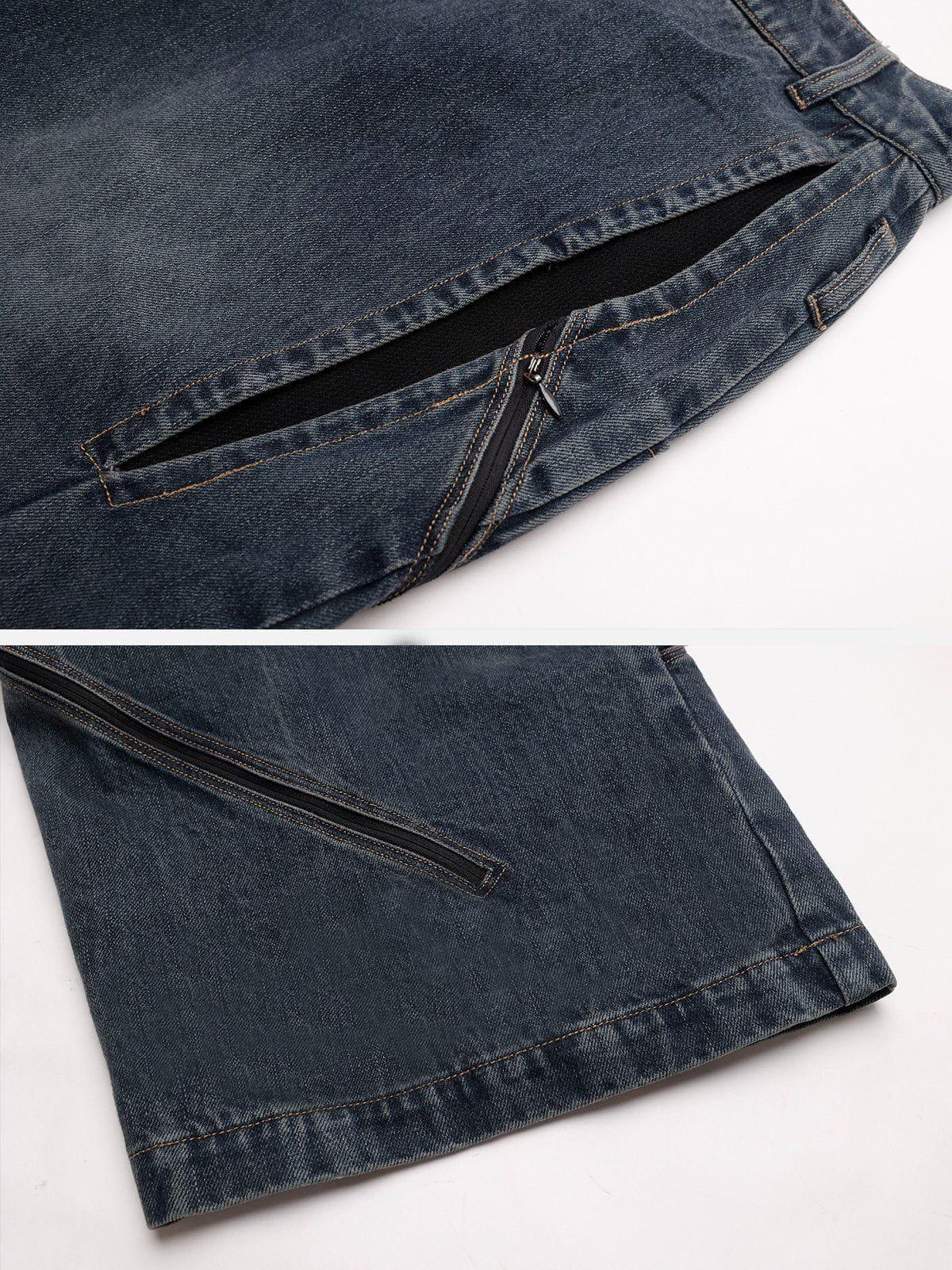 City Of Love Zip Up Jeans Product Image