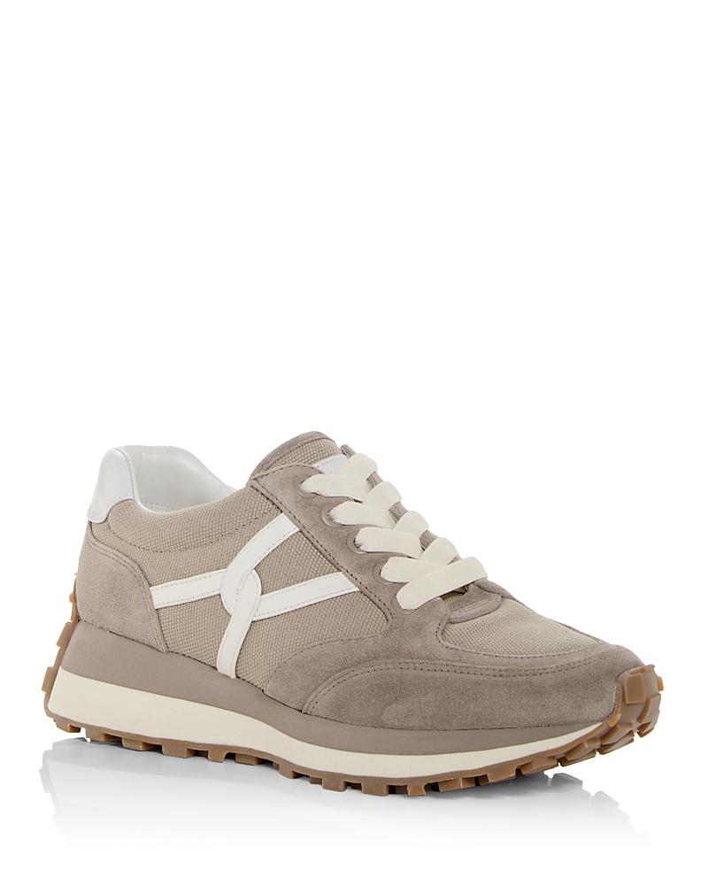 Womens Valentina Oxford-Inspired Suede-Canvas Low-Top Sneakers Product Image