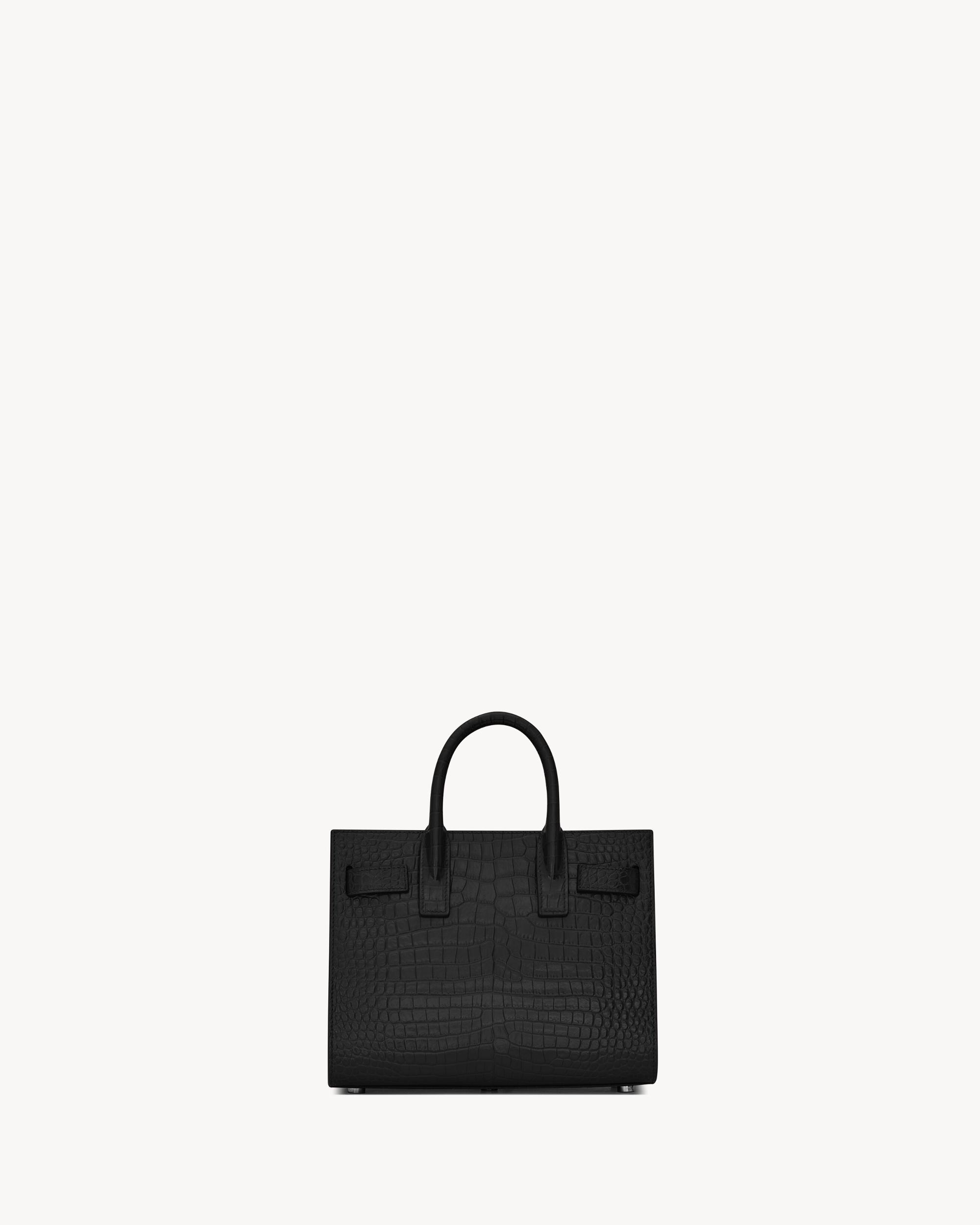 SAC DE JOUR IN CROCODILE-EMBOSSED LEATHER - NANO Product Image