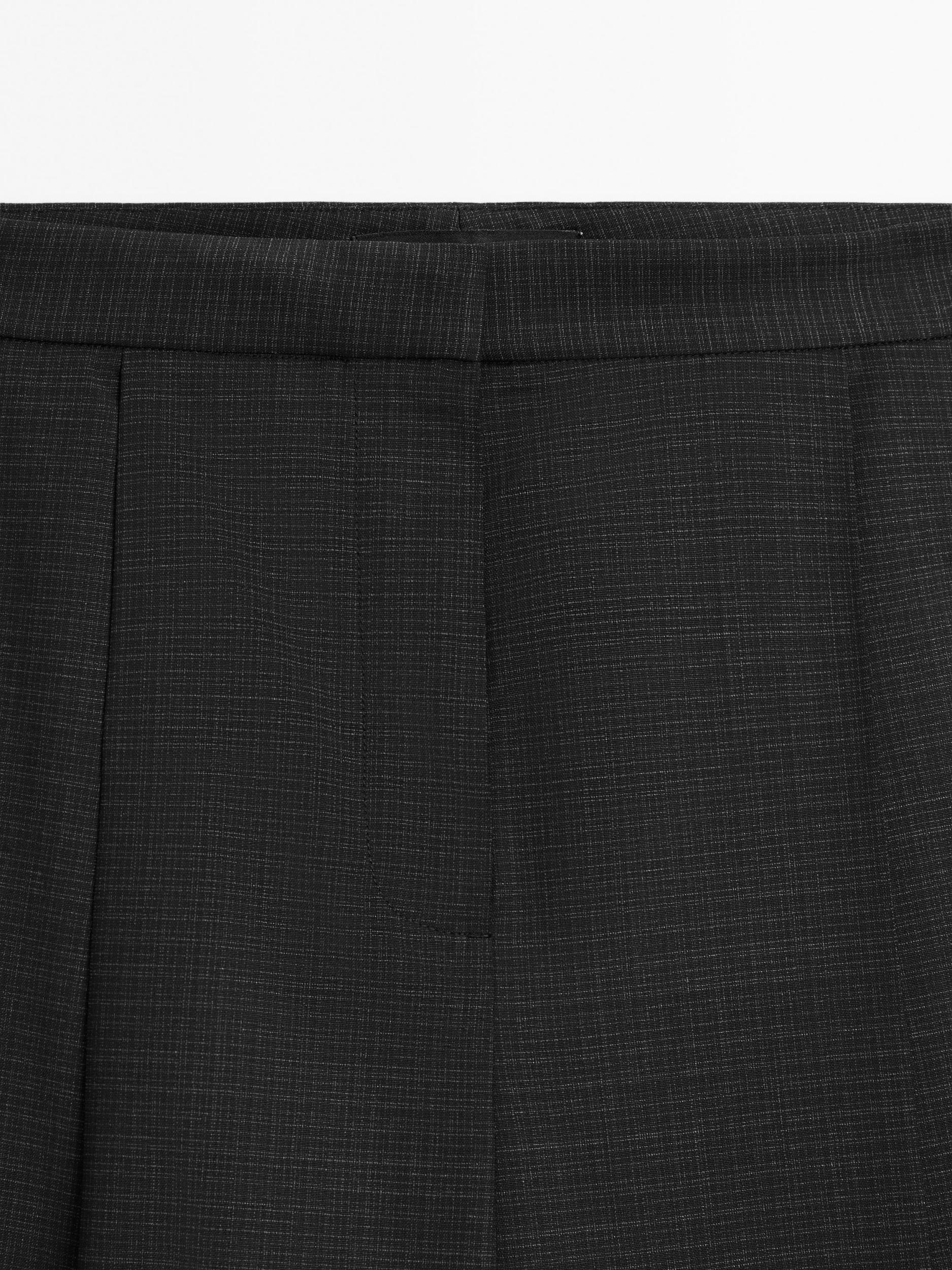 Wool blend darted trousers Product Image