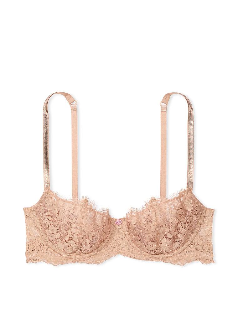 Wicked Twinkle Strap Unlined Lace Balconette Bra Product Image
