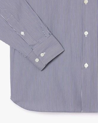 Slim Fit Striped Stretch Poplin Shirt Product Image
