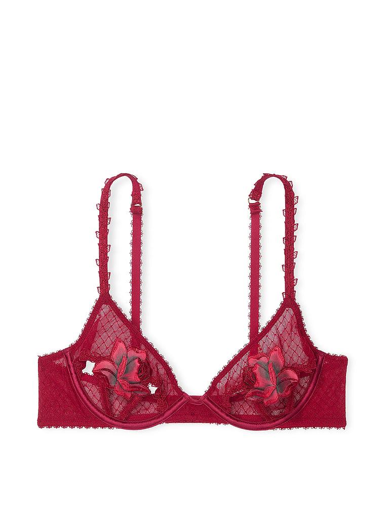 Red Rose Open-Cup Bra Product Image