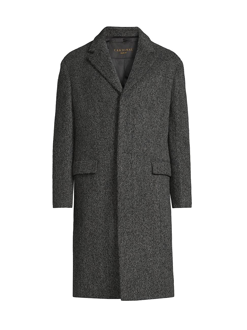 Mens Mercer Herringbone Wool-Alpaca Coat Product Image