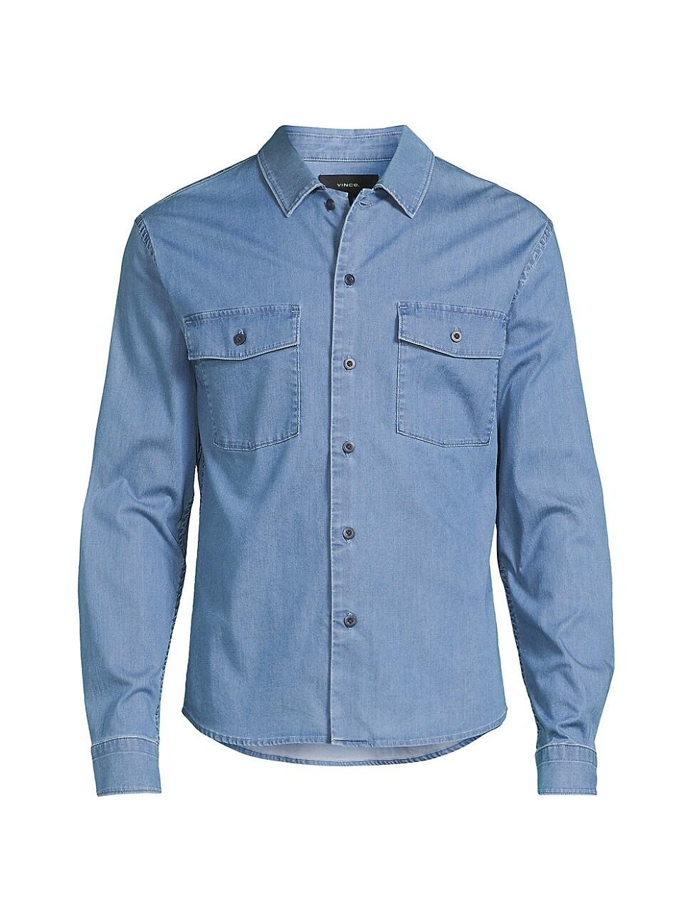 Mens Stretch-Cotton Button-Front Shirt Product Image