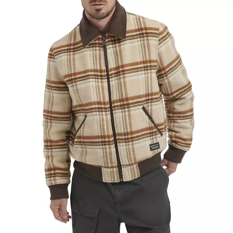 Men's Levi's® Wool Plaid Jacket, Size: Medium, Ivory Product Image