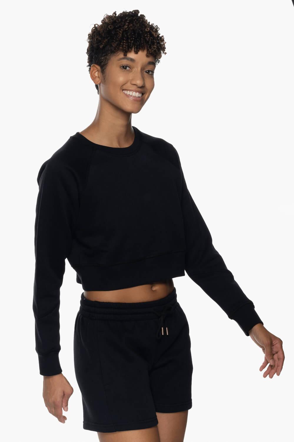 Brynn Cropped Fleece Crewneck Product Image