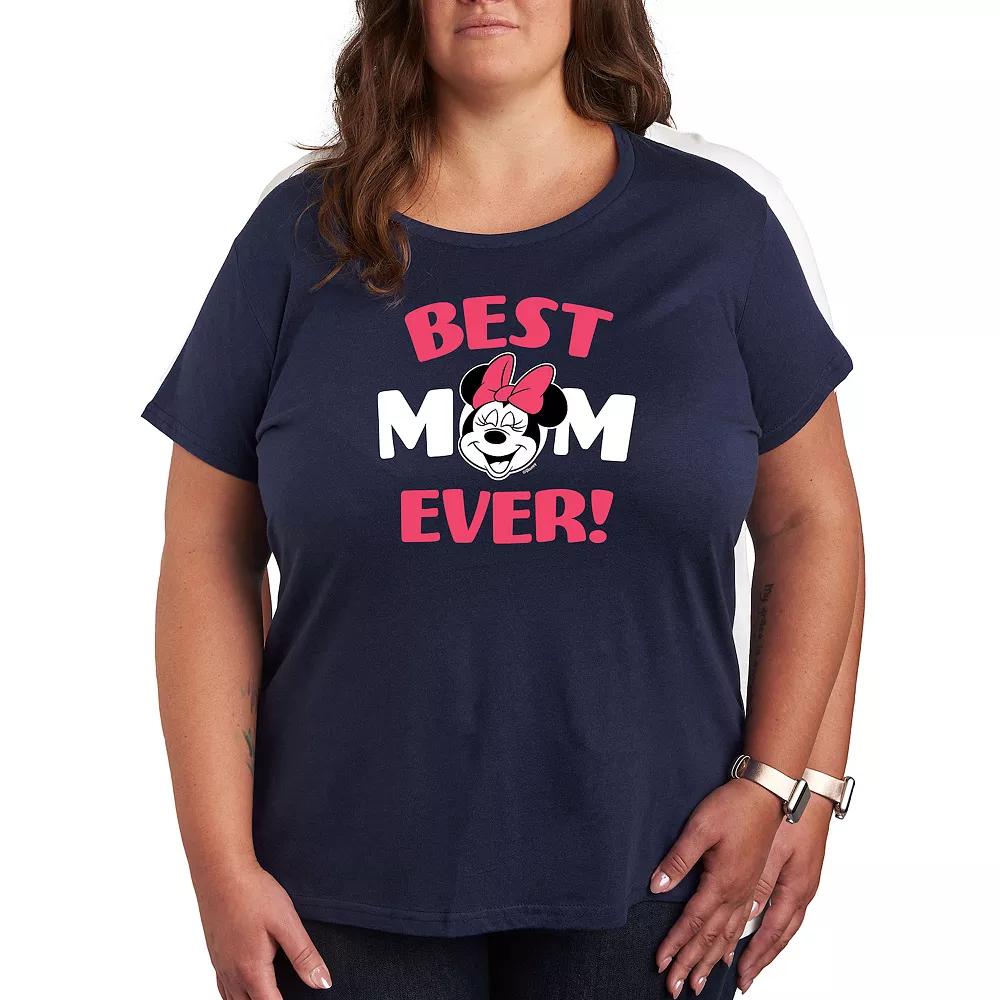 Disney's Minnie Mouse Plus Best Mom Graphic Tee, Women's,  Product Image