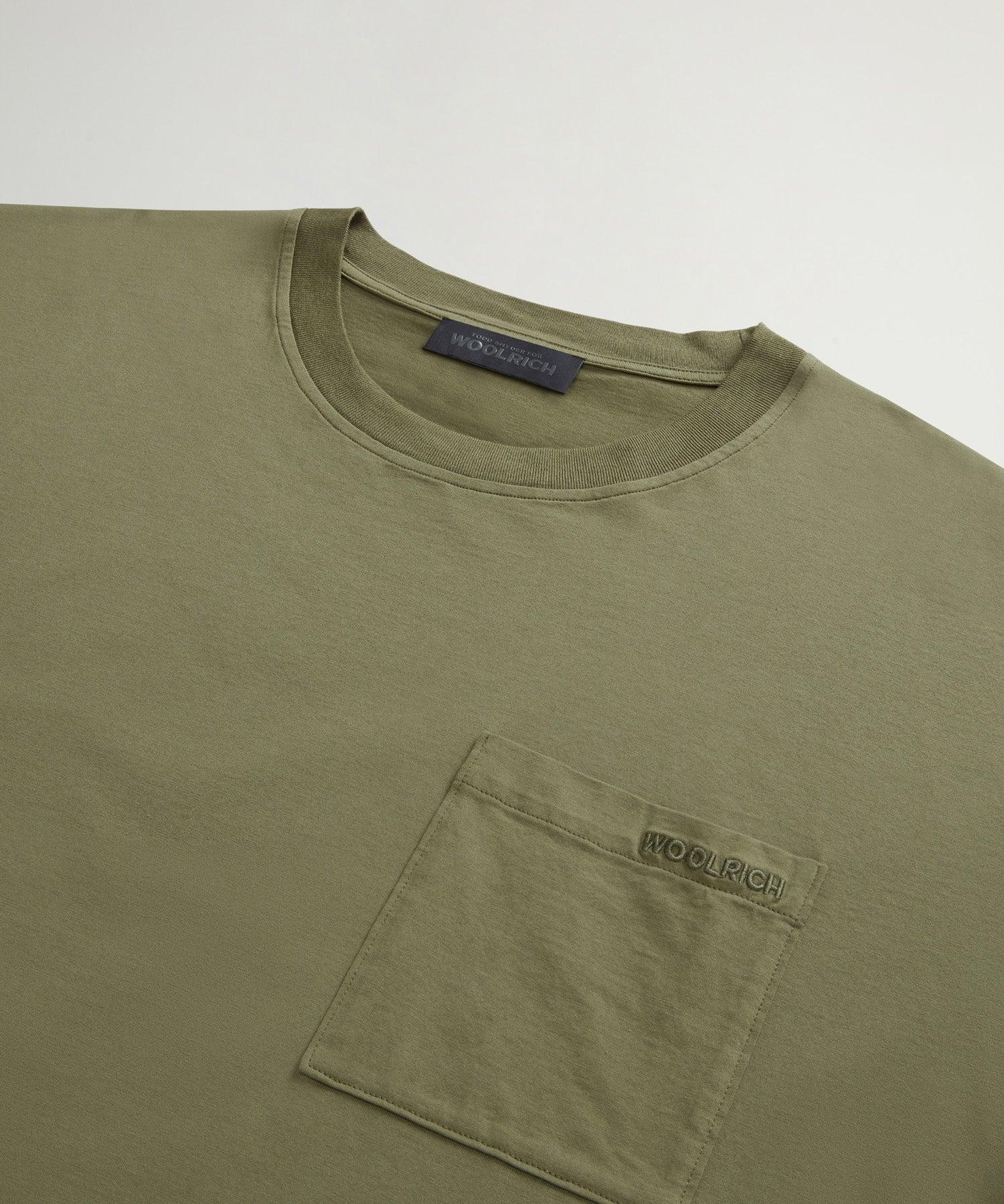 Todd Snyder x Woolrich Jersey Pocket Tee in Green Product Image