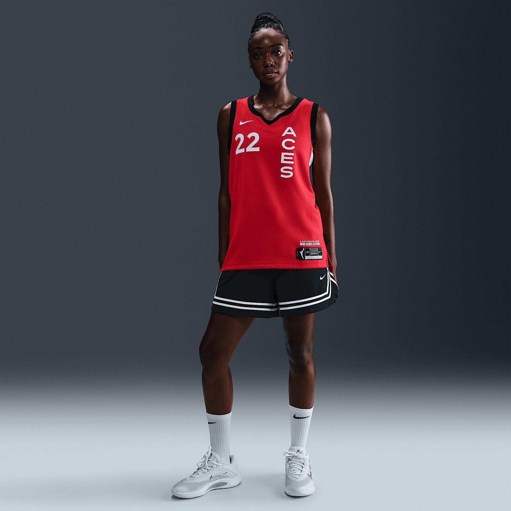 A'ja Wilson Las Vegas Aces 2024 Rebel Edition Nike Women's Dri-FIT WNBA Victory Jersey Product Image