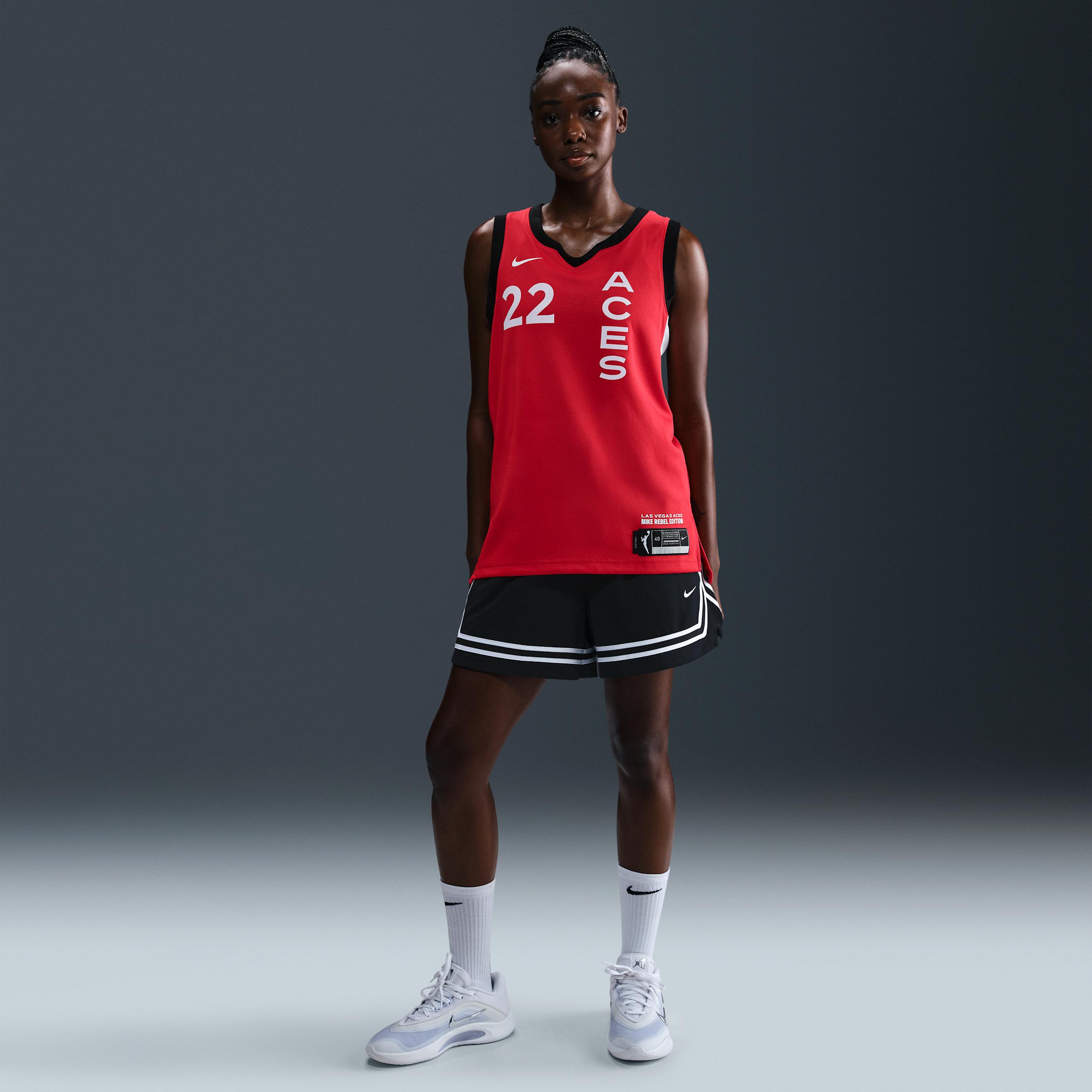 A'ja Wilson Las Vegas Aces 2024 Rebel Edition Nike Women's Dri-FIT WNBA Victory Jersey Product Image