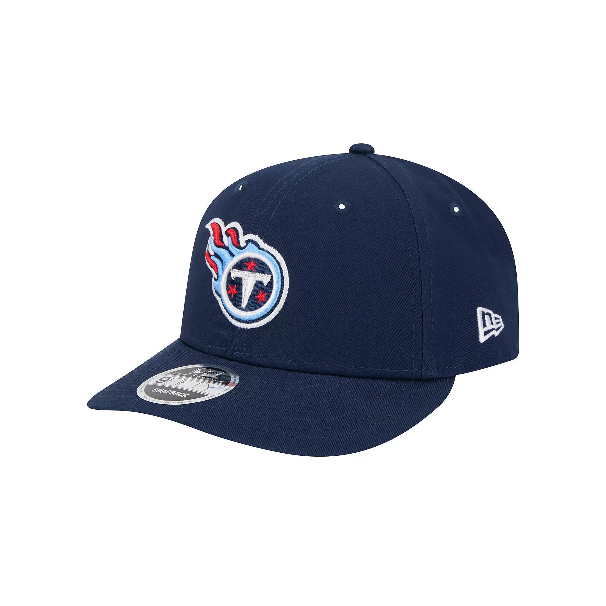 Men's New Era Navy Tennessee Titans Main Low Profile 9FIFTY Snapback Hat, Blue Product Image